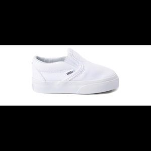 Vans Slip On Skate Shoe - Baby / Toddler - White